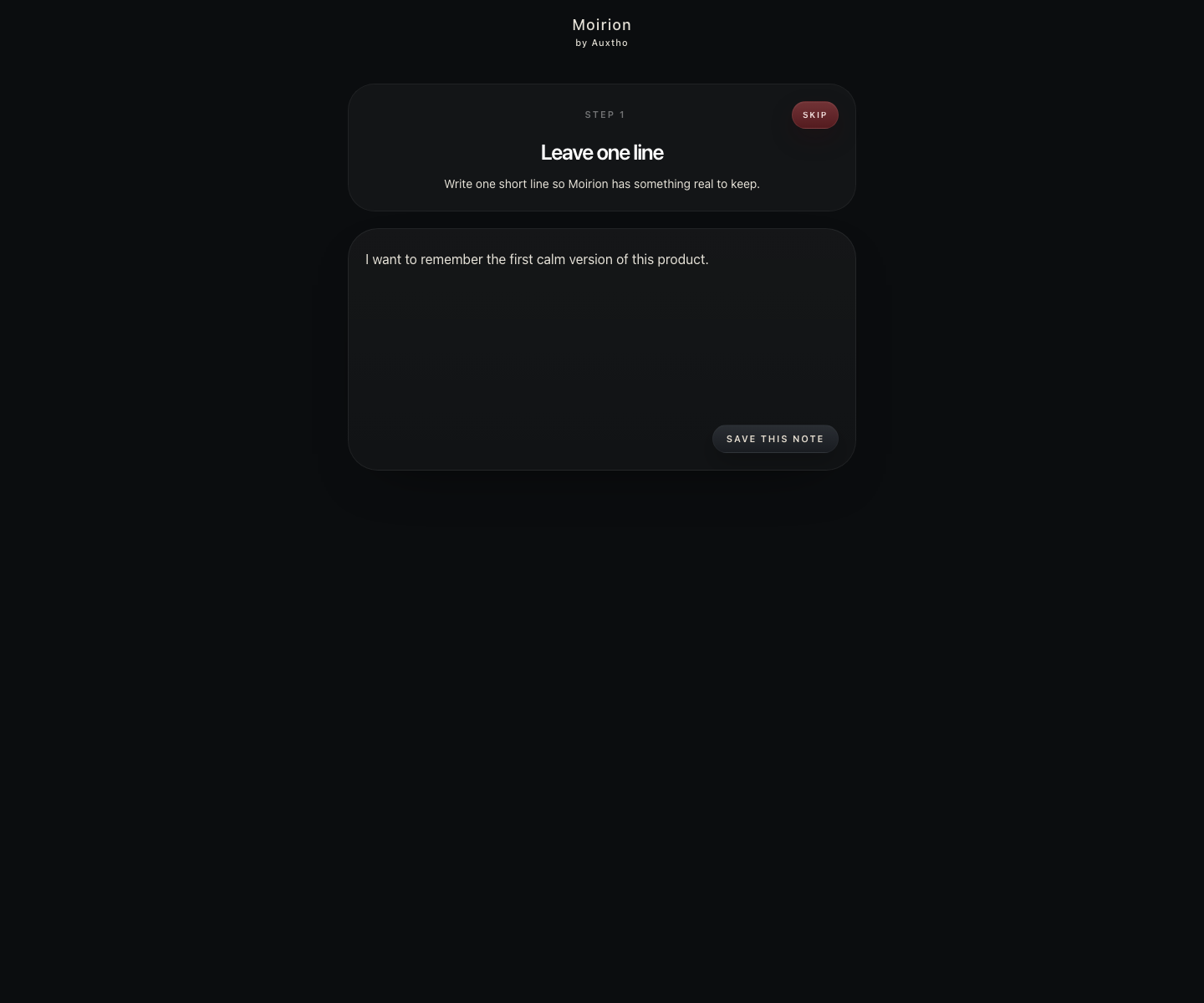 Moirion write surface